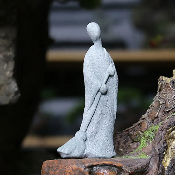 BWOOOH Meditation Buddha Monk Serenity Home Decoration - One-handed Buddha 8*7*18cm - Decorations