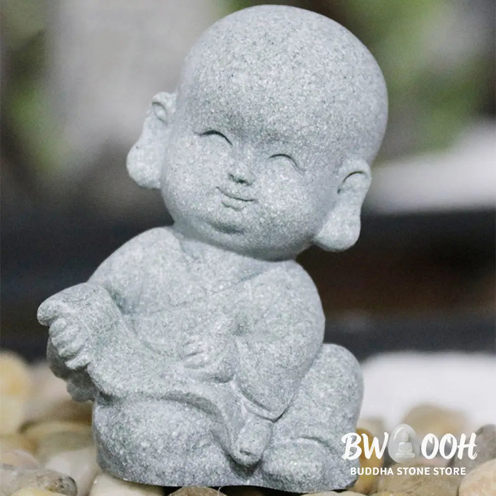 BWOOOH Meditation Prayer Monk Buddha Statue Serenity Home Decoration - Decorations
