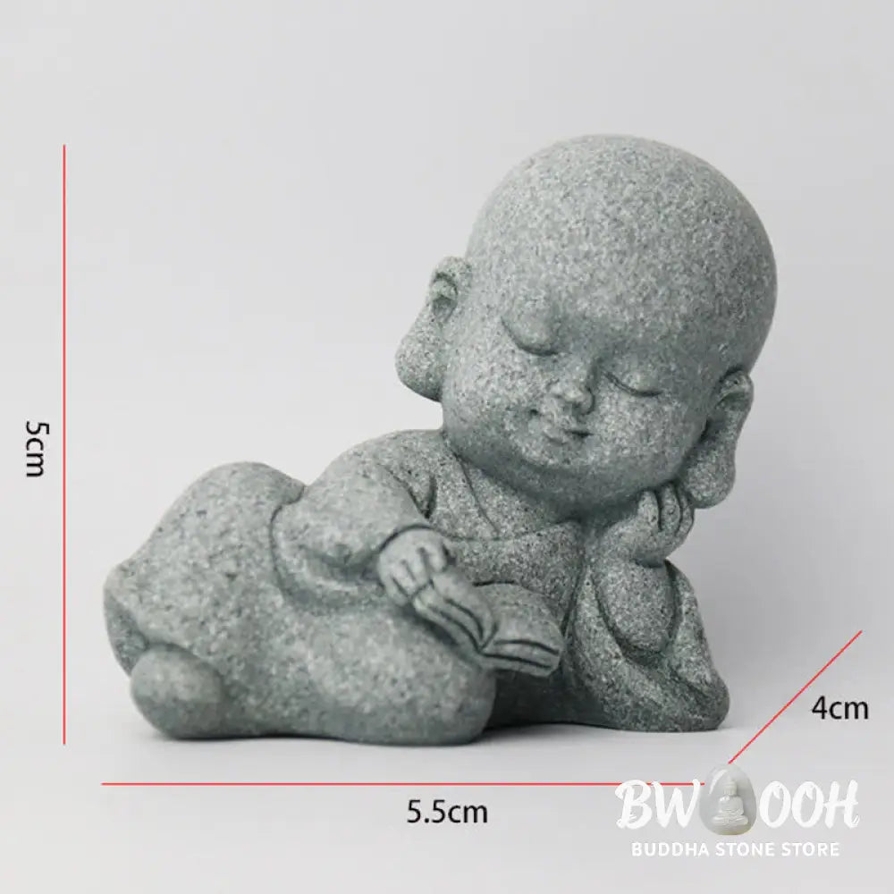 BWOOOH Meditation Prayer Monk Buddha Statue Serenity Home Decoration - Decorations