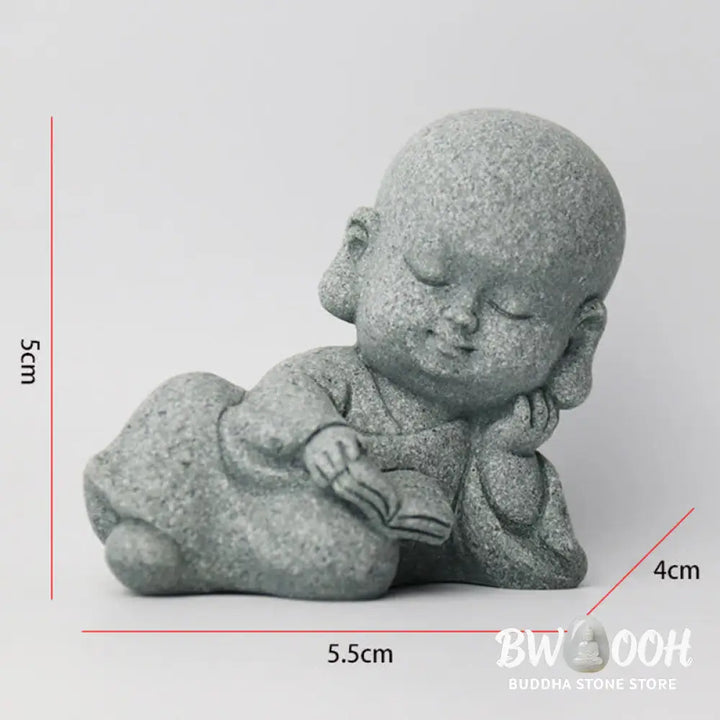BWOOOH Meditation Prayer Monk Buddha Statue Serenity Home Decoration - Decorations