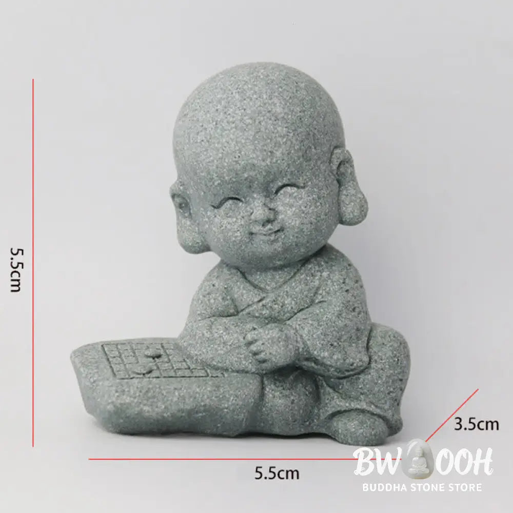 BWOOOH Meditation Prayer Monk Buddha Statue Serenity Home Decoration - Decorations