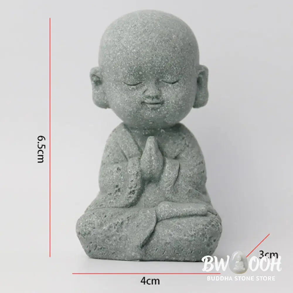 BWOOOH Meditation Prayer Monk Buddha Statue Serenity Home Decoration - Decorations