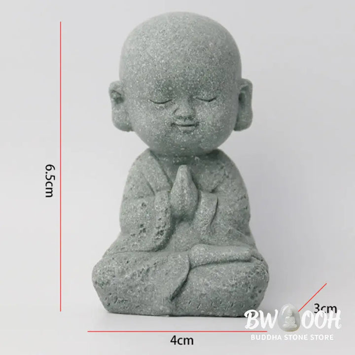 BWOOOH Meditation Prayer Monk Buddha Statue Serenity Home Decoration - Decorations