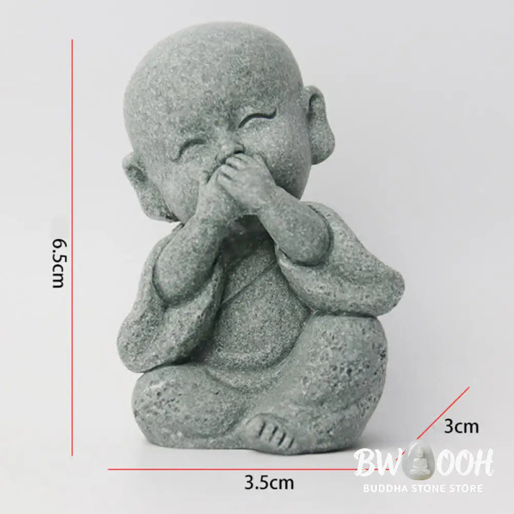 BWOOOH Meditation Prayer Monk Buddha Statue Serenity Home Decoration - Decorations