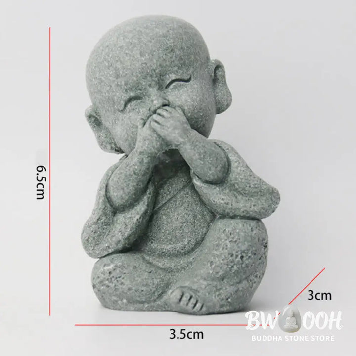 BWOOOH Meditation Prayer Monk Buddha Statue Serenity Home Decoration - Decorations