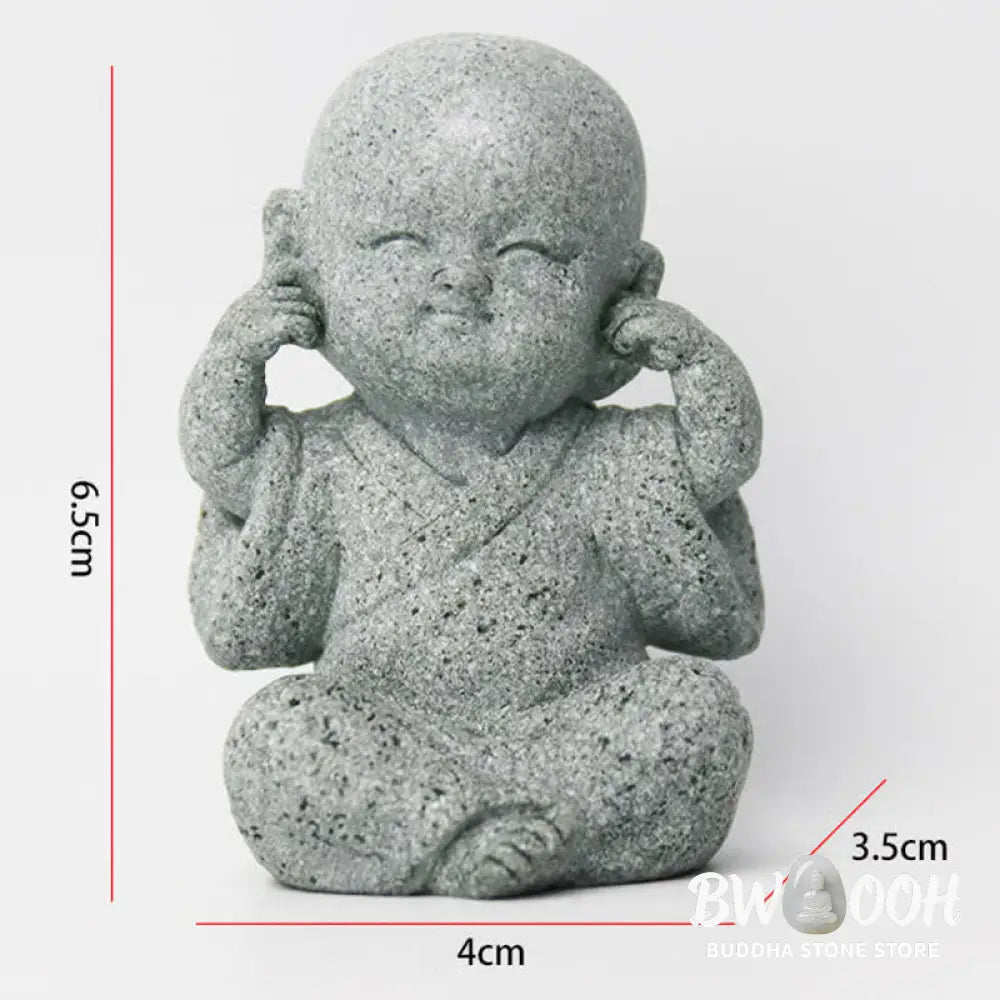 BWOOOH Meditation Prayer Monk Buddha Statue Serenity Home Decoration - Decorations