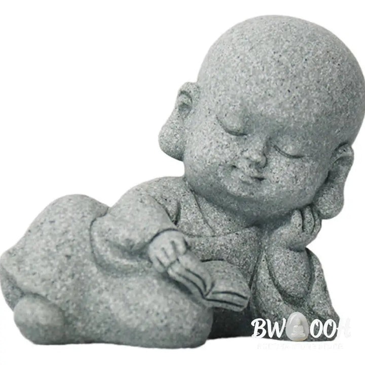 BWOOOH Meditation Prayer Monk Buddha Statue Serenity Home Decoration - Decorations