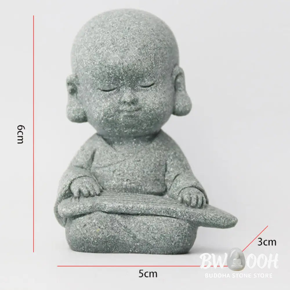 BWOOOH Meditation Prayer Monk Buddha Statue Serenity Home Decoration - Decorations