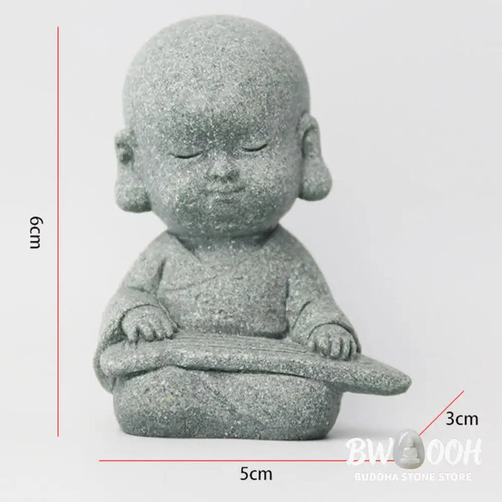 BWOOOH Meditation Prayer Monk Buddha Statue Serenity Home Decoration - Decorations