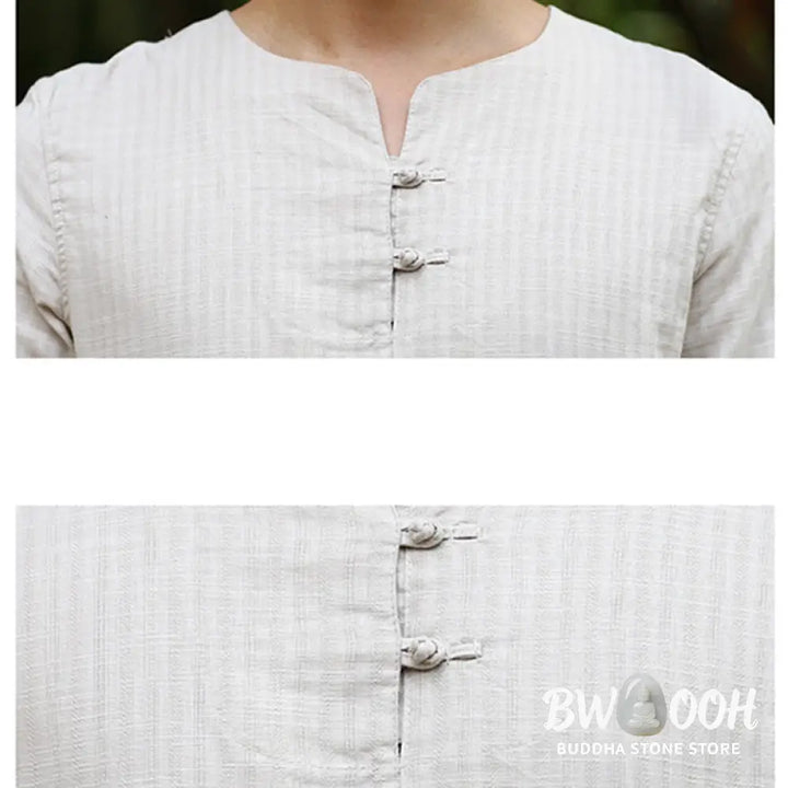 Buddha Stones Meditation Prayer Spiritual Zen Practice Uniform Clothing Men’s Set - Clothes