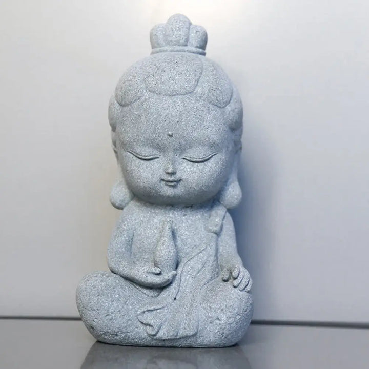 BWOOOH Meditation Buddha Statue Compassion Home Decoration - 4*2.5*7cm - Decorations