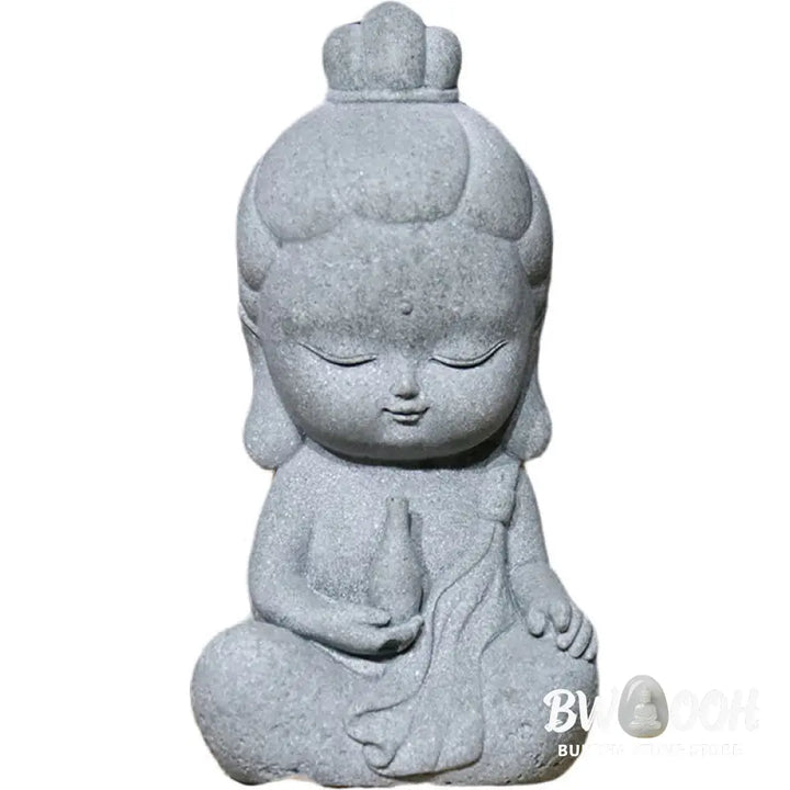 BWOOOH Meditation Buddha Statue Compassion Home Decoration - 4*2.5*7cm - Decorations