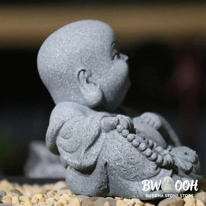 BWOOOH Meditation Buddha Statue Compassion Home Decoration - 4*2.5*7cm - Decorations