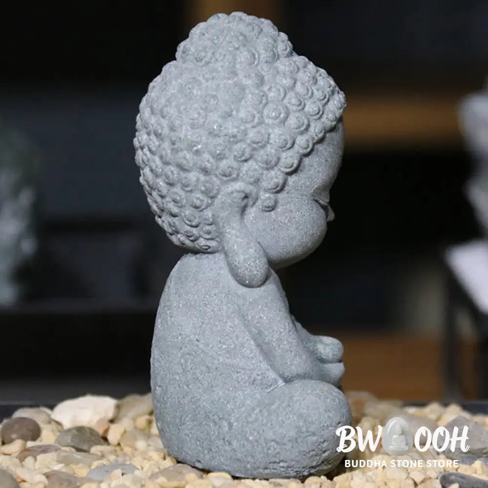 BWOOOH Meditation Buddha Statue Compassion Home Decoration - 4*2.5*7cm - Decorations
