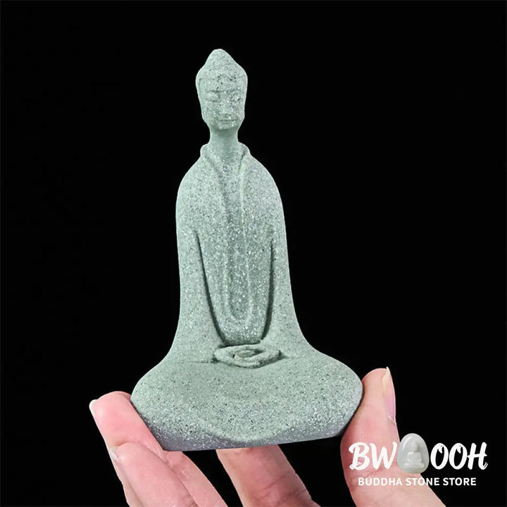 BWOOOH handcrafted Buddha statue - Meditation Buddha Statue Sandstone 