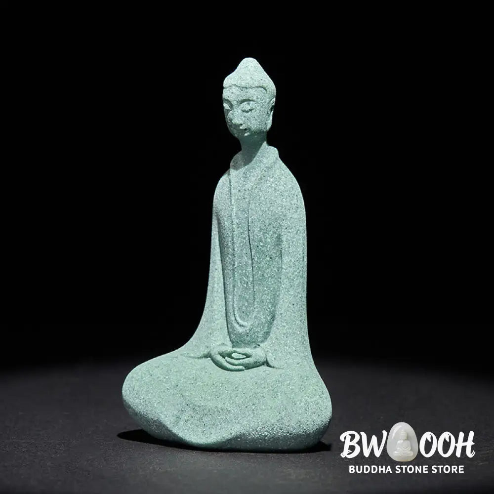 BWOOOH handcrafted Buddha statue - Meditation Buddha Statue Sandstone 