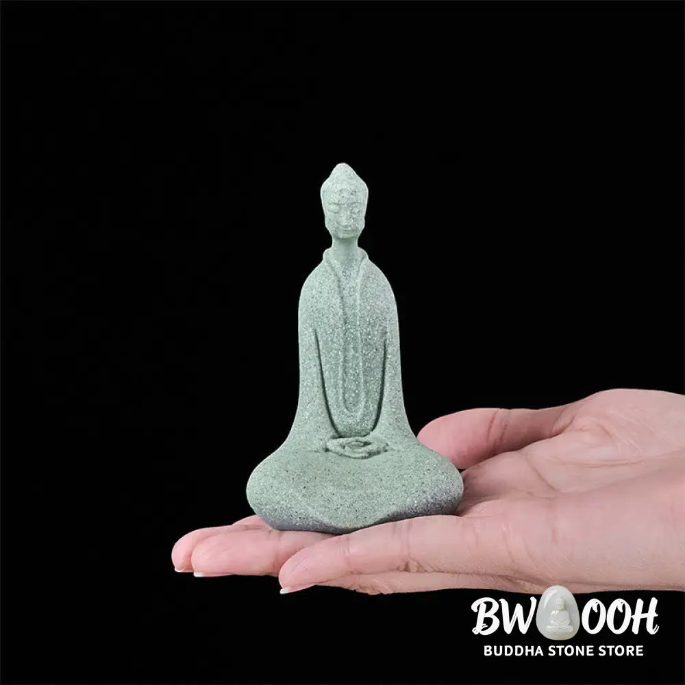 BWOOOH handcrafted Buddha statue - Meditation Buddha Statue Sandstone 