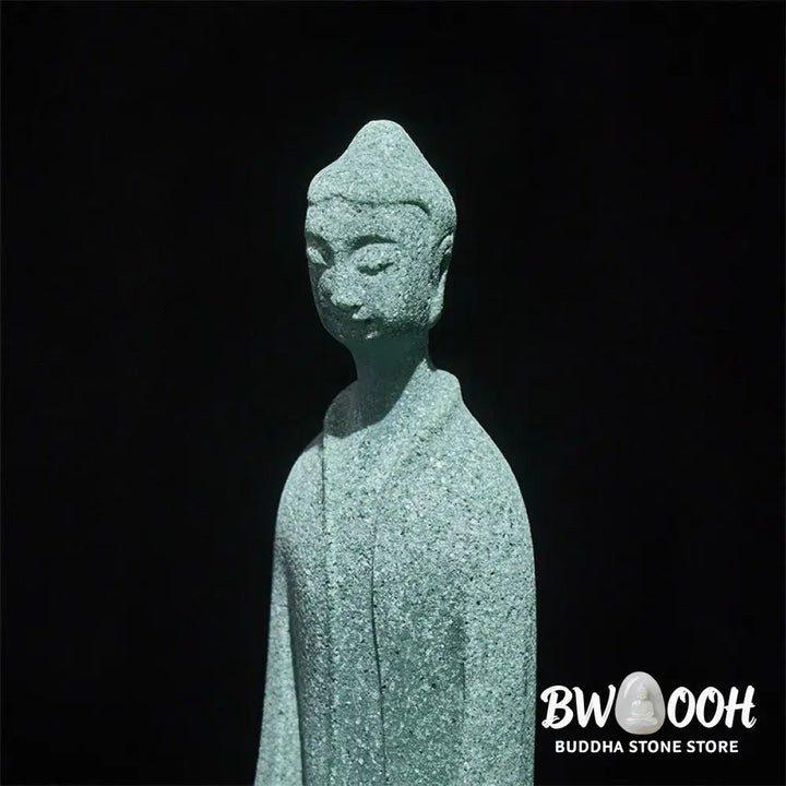 BWOOOH handcrafted Buddha statue - Meditation Buddha Statue Sandstone 