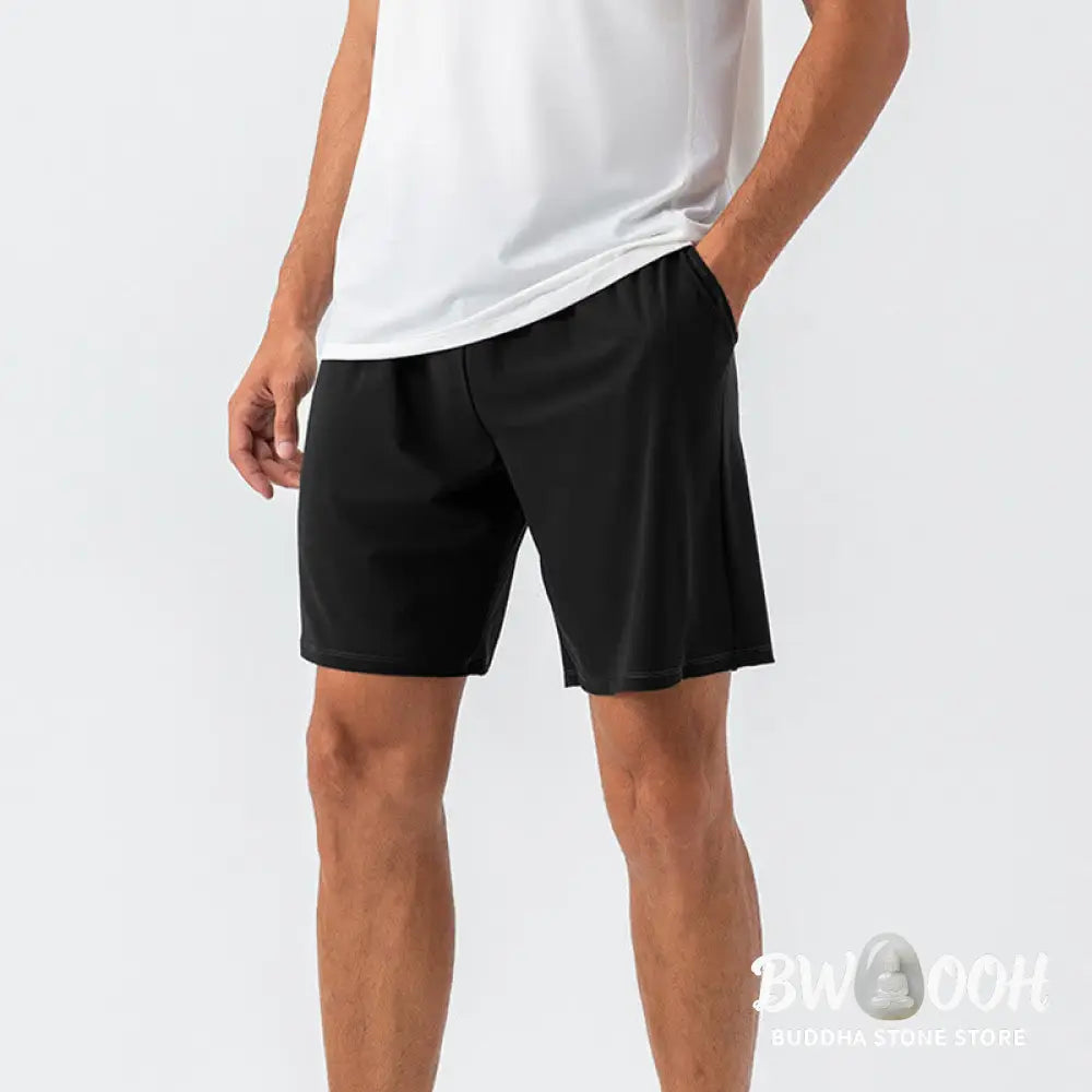 Buddha Stones Men’s Casual Breathable Loose Nylon Quick Dry Sports Shorts With Pockets - Men’s Shorts