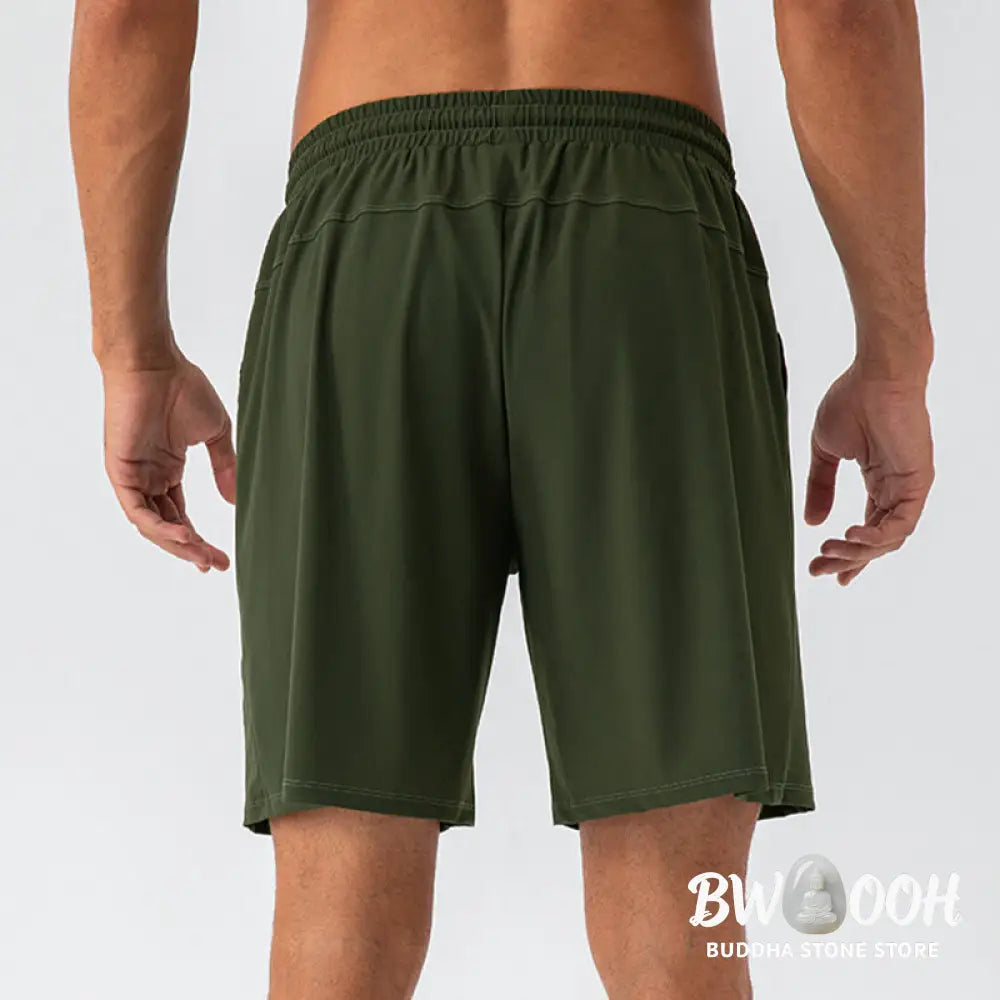 Buddha Stones Men’s Casual Breathable Loose Nylon Quick Dry Sports Shorts With Pockets - Men’s Shorts