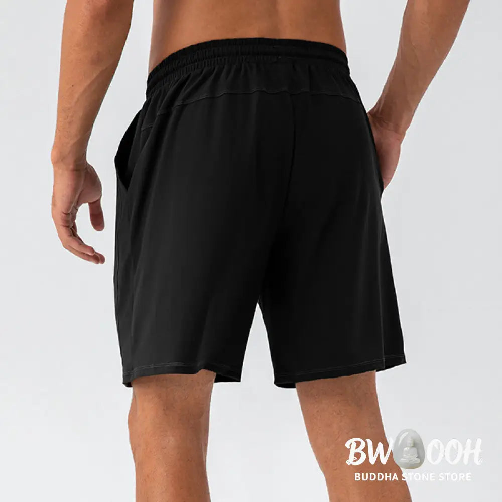 Buddha Stones Men’s Casual Breathable Loose Nylon Quick Dry Sports Shorts With Pockets - Men’s Shorts