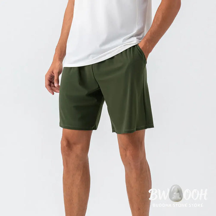 Buddha Stones Men’s Casual Breathable Loose Nylon Quick Dry Sports Shorts With Pockets - Men’s Shorts