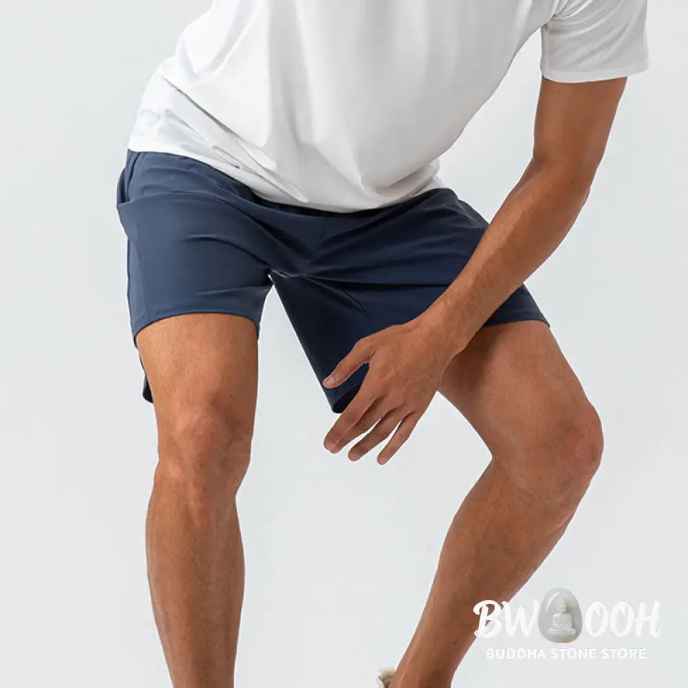 Buddha Stones Men’s Casual Breathable Loose Nylon Quick Dry Sports Shorts With Pockets - Men’s Shorts