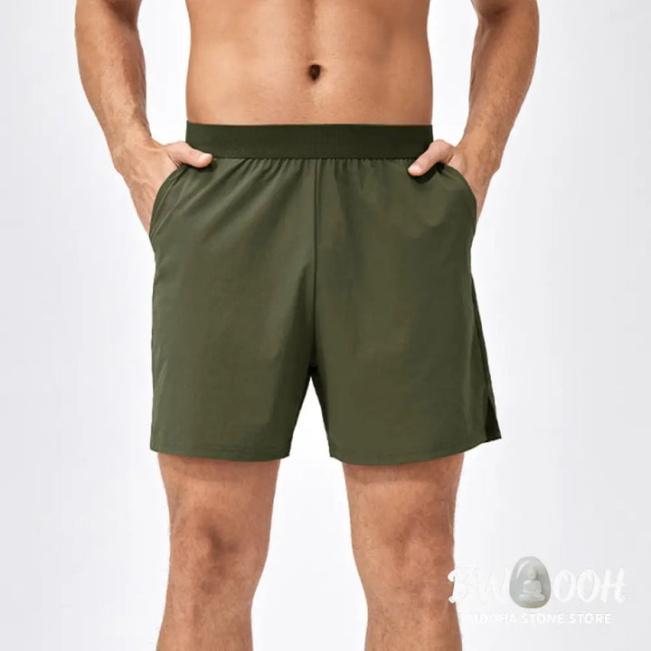Buddha Stones Men’s Casual Loose Nylon Quick Dry Sports Shorts With Pockets - Men’s Shorts