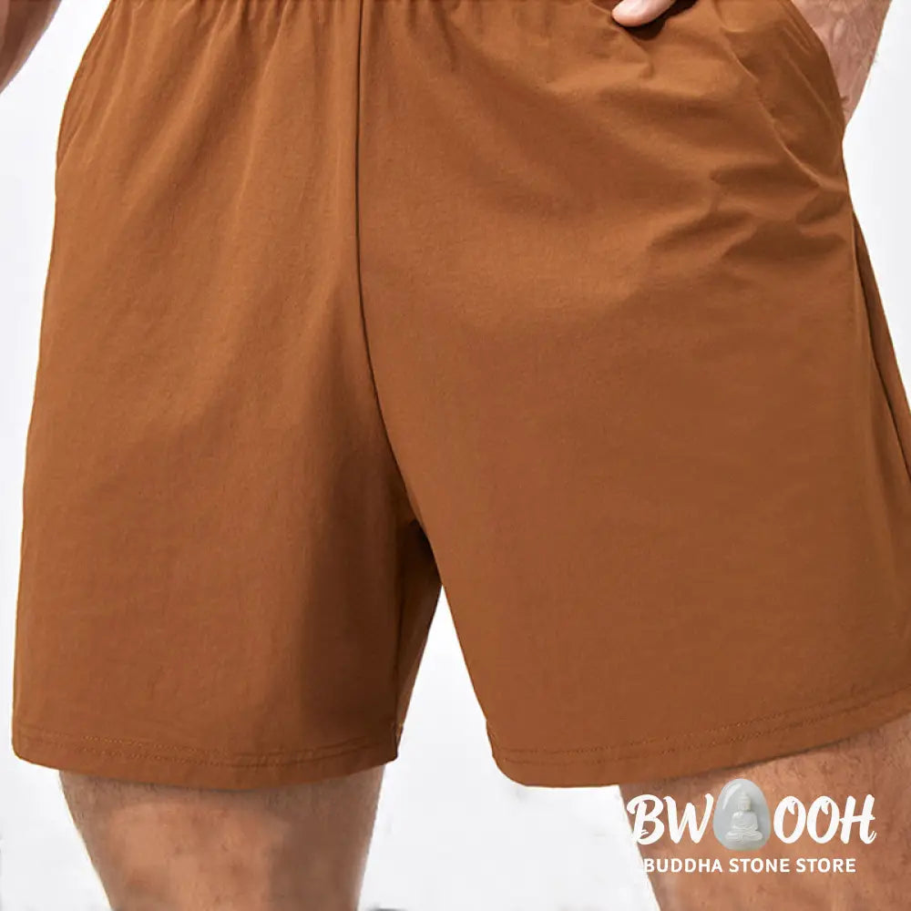 Buddha Stones Men’s Casual Loose Nylon Quick Dry Sports Shorts With Pockets - Men’s Shorts
