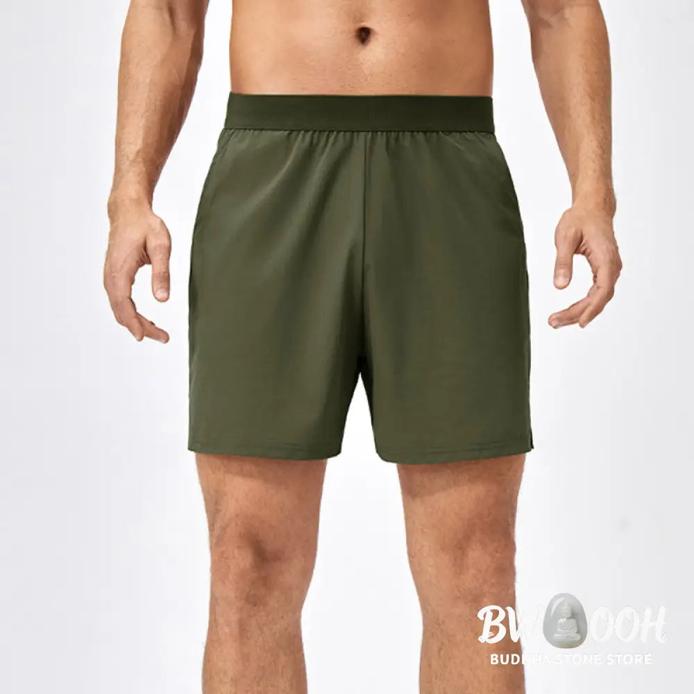 Buddha Stones Men’s Casual Loose Nylon Quick Dry Sports Shorts With Pockets - Men’s Shorts