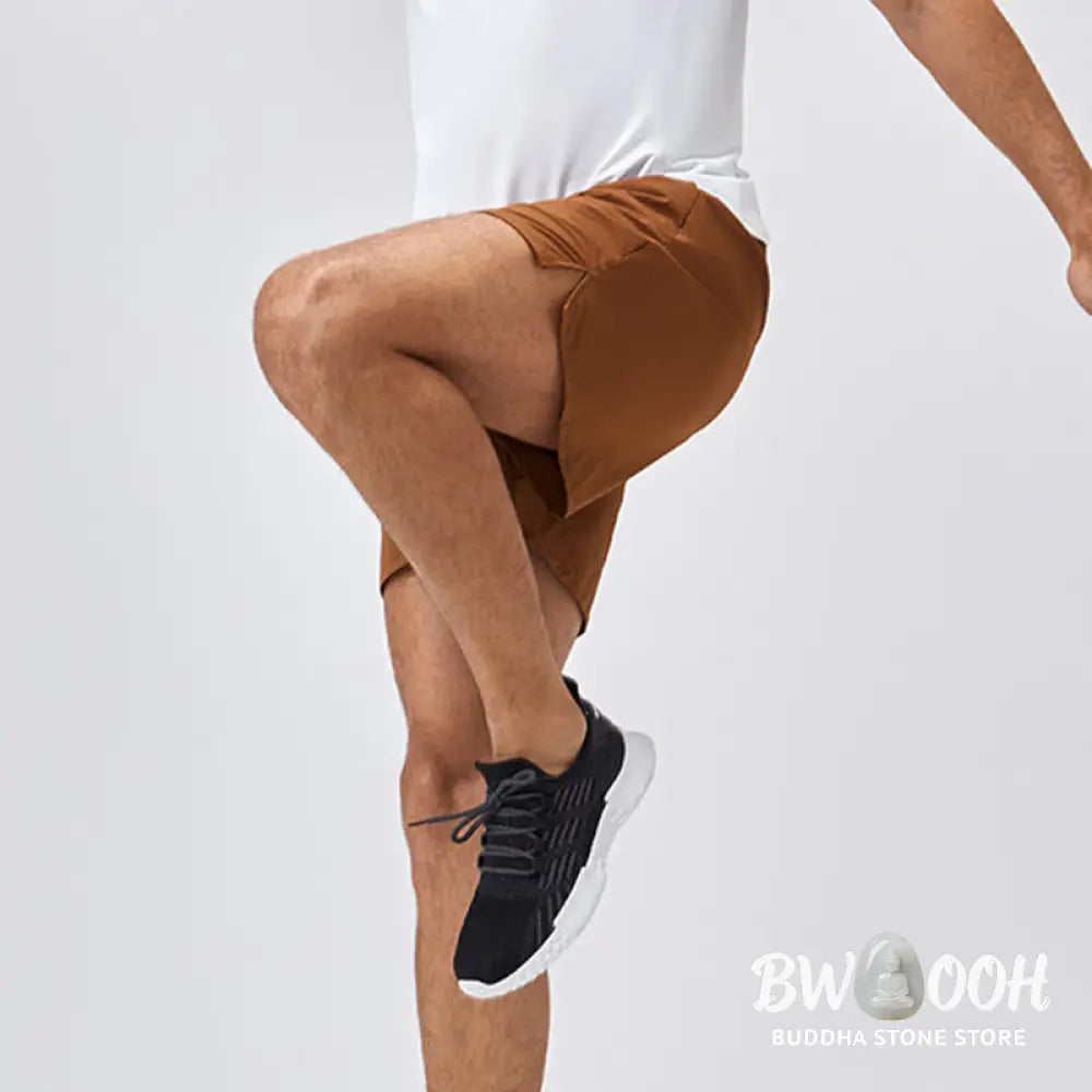 Buddha Stones Men’s Casual Loose Nylon Quick Dry Sports Shorts With Pockets - Men’s Shorts
