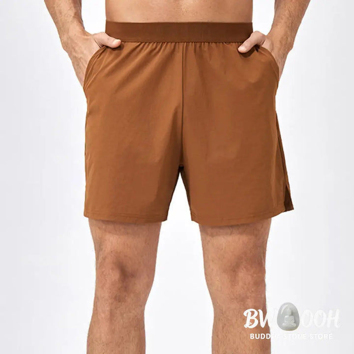 Buddha Stones Men’s Casual Loose Nylon Quick Dry Sports Shorts With Pockets - Men’s Shorts