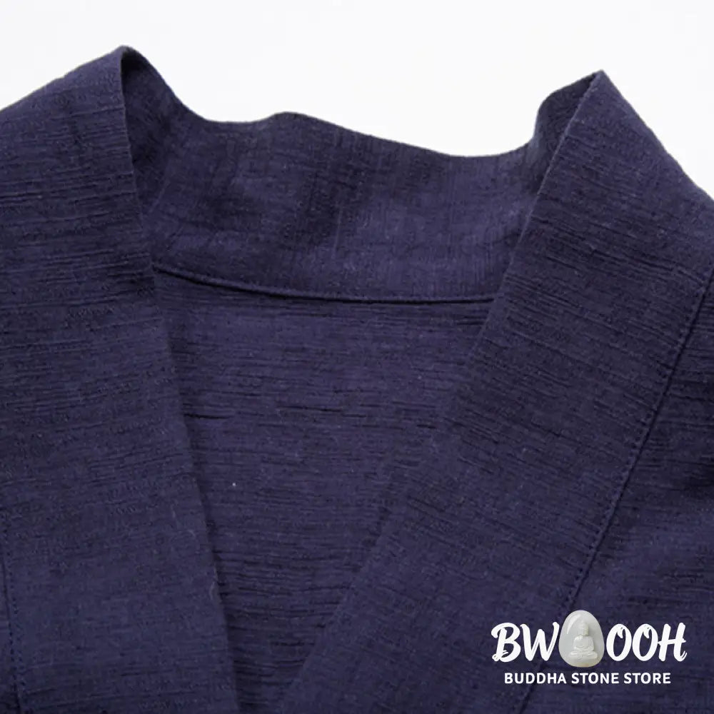 Buddha Stones Men’s Short Sleeve Shirt With Pocket V Neck Cardigan Comfort Cotton Linen Shirt - Men’s Shirts