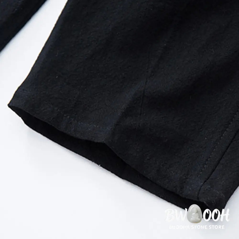 Buddha Stones Men’s Solid Color Cotton Linen Casual Drawstring Pants With Pockets - Men’s Pants