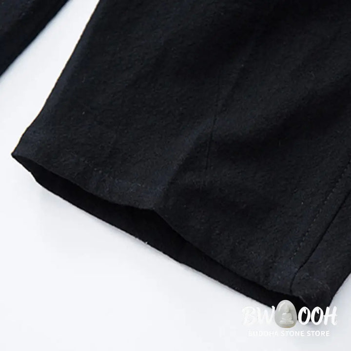 Buddha Stones Men’s Solid Color Cotton Linen Casual Drawstring Pants With Pockets - Men’s Pants