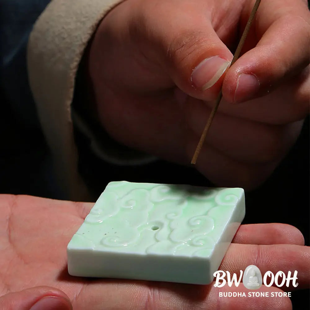 BWOOOH ceramic incense burner - Mini Auspicious Clouds Design Heali