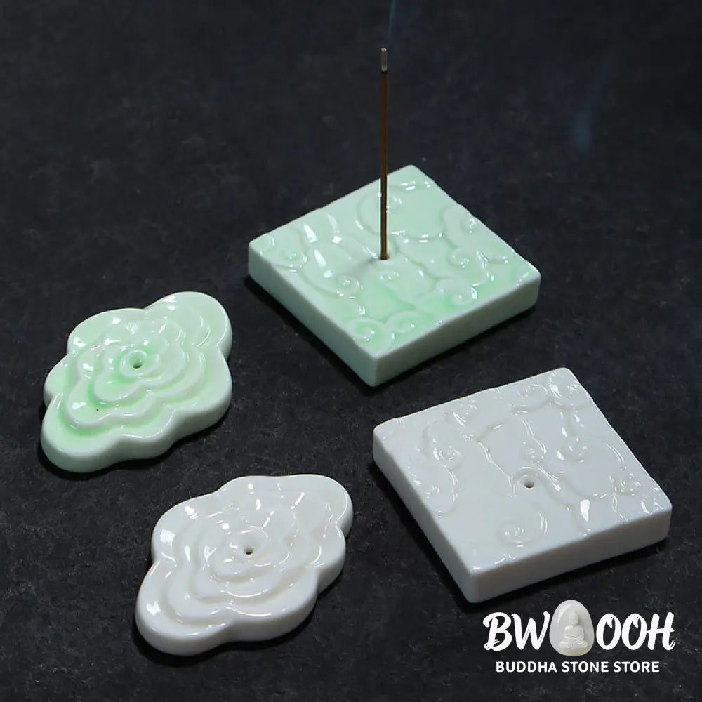 BWOOOH ceramic incense burner - Mini Auspicious Clouds Design Heali
