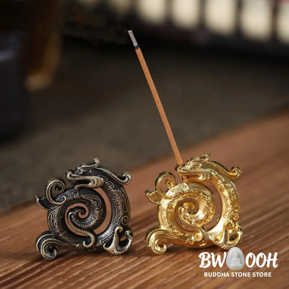 BWOOOH handcrafted incense burner - Mini Auspicious Dragon Pattern Medi