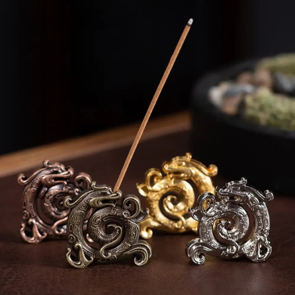 BWOOOH handcrafted incense burner - Mini Auspicious Dragon Pattern Medi