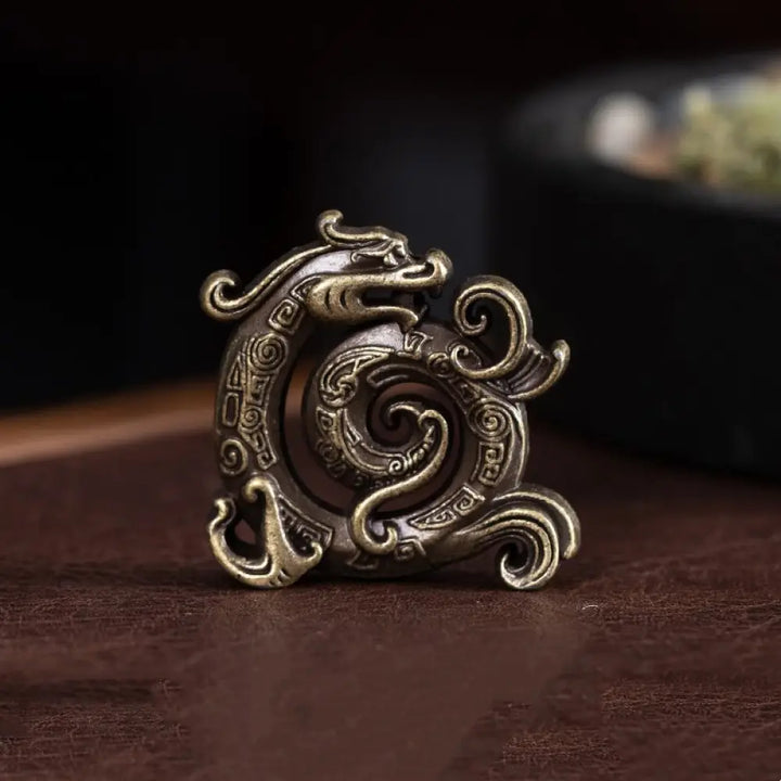 BWOOOH handcrafted incense burner - Mini Auspicious Dragon Pattern Medi