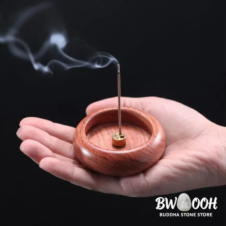 BWOOOH handcrafted incense burner - Mini Ebony Wood Rosewood Meditation