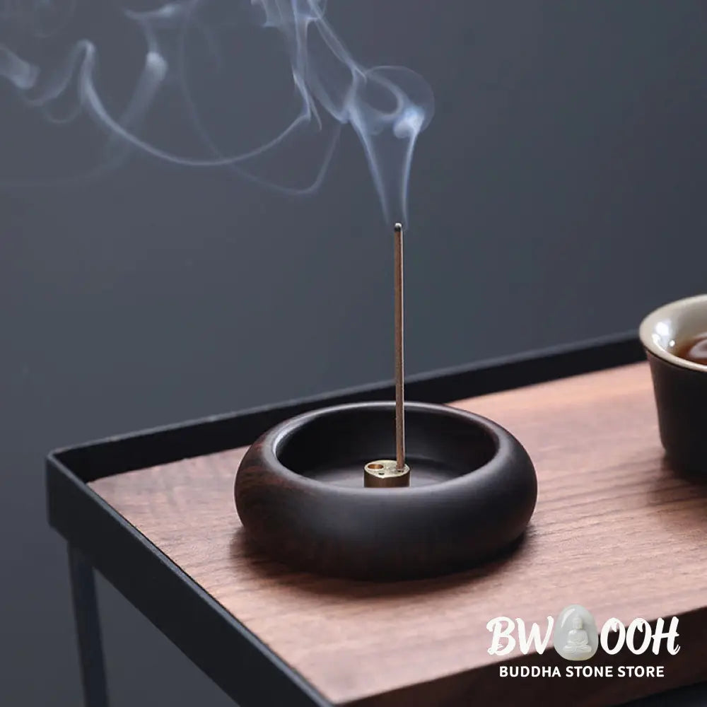 BWOOOH handcrafted incense burner - Mini Ebony Wood Rosewood Meditation