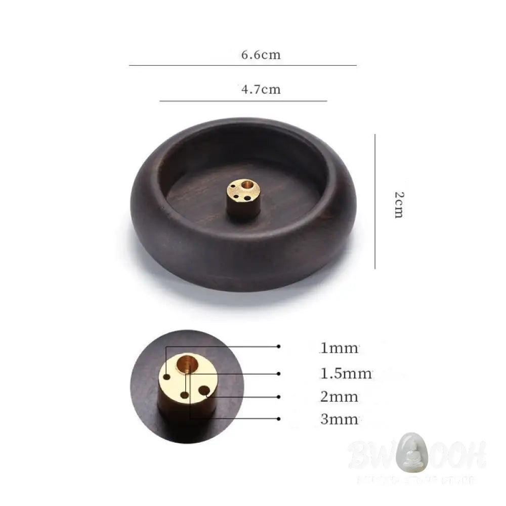 BWOOOH handcrafted incense burner - Mini Ebony Wood Rosewood Meditation