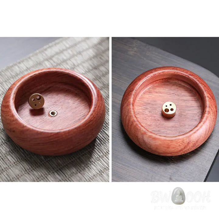 BWOOOH handcrafted incense burner - Mini Ebony Wood Rosewood Meditation