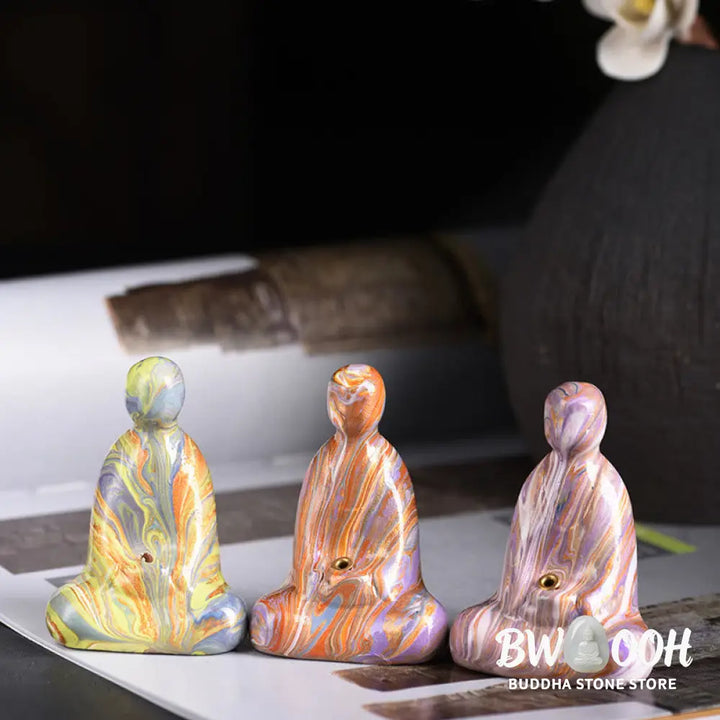 BWOOOH handcrafted Buddha statue - Mini Formless Buddha Ebony Wood Lac