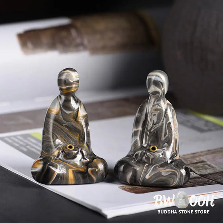 BWOOOH handcrafted Buddha statue - Mini Formless Buddha Ebony Wood Lac