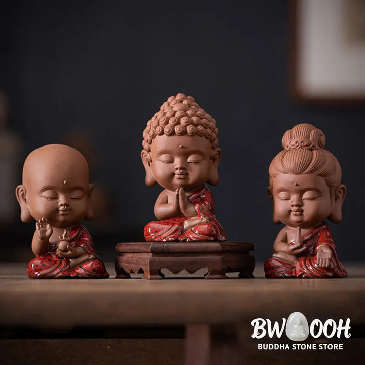 BWOOOH handcrafted Kwan Yin statue - Mini Gautama Buddha Sakyamuni Kwan 