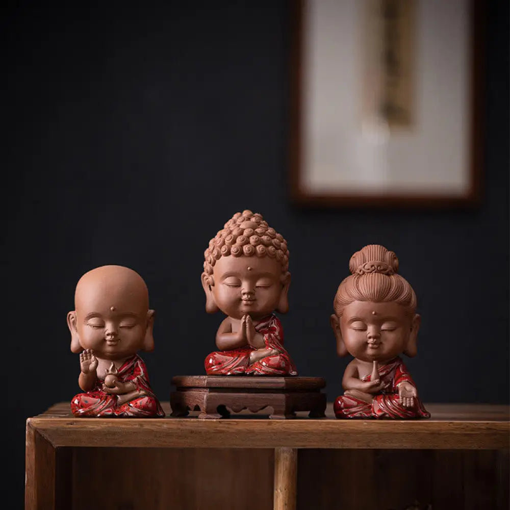 BWOOOH handcrafted Kwan Yin statue - Mini Gautama Buddha Sakyamuni Kwan 