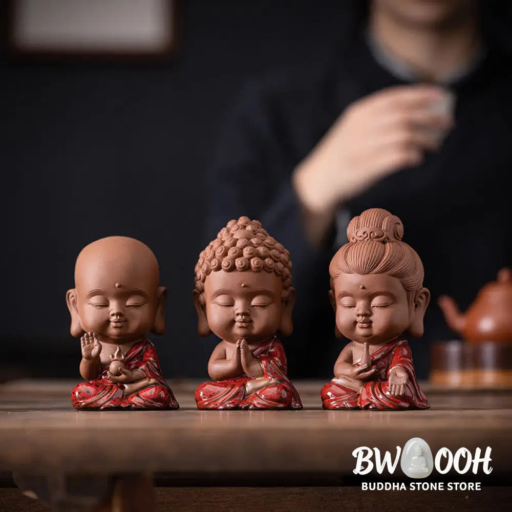 BWOOOH handcrafted Kwan Yin statue - Mini Gautama Buddha Sakyamuni Kwan 