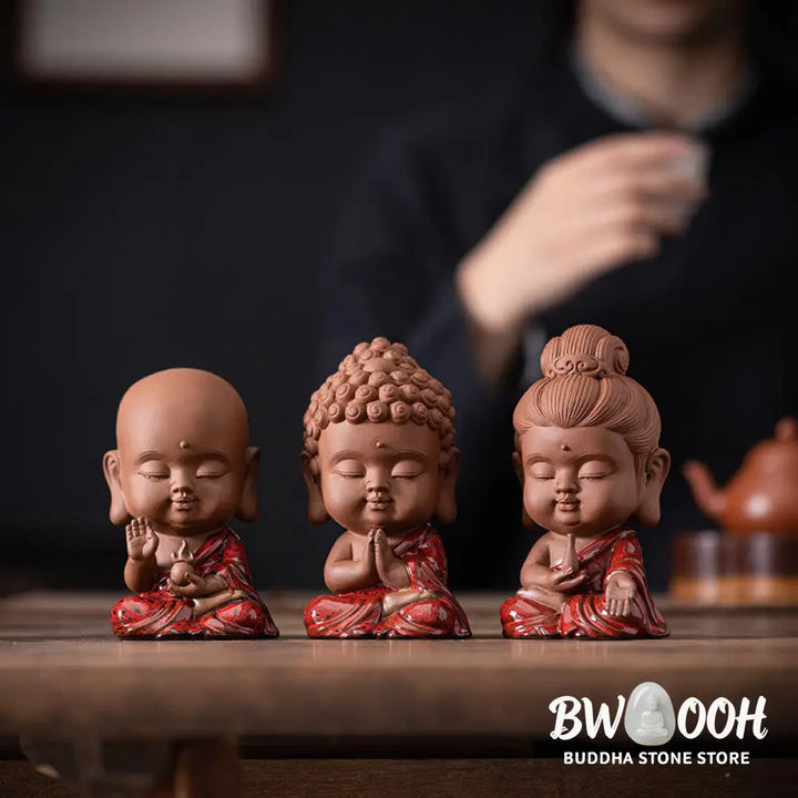 BWOOOH handcrafted Kwan Yin statue - Mini Gautama Buddha Sakyamuni Kwan 